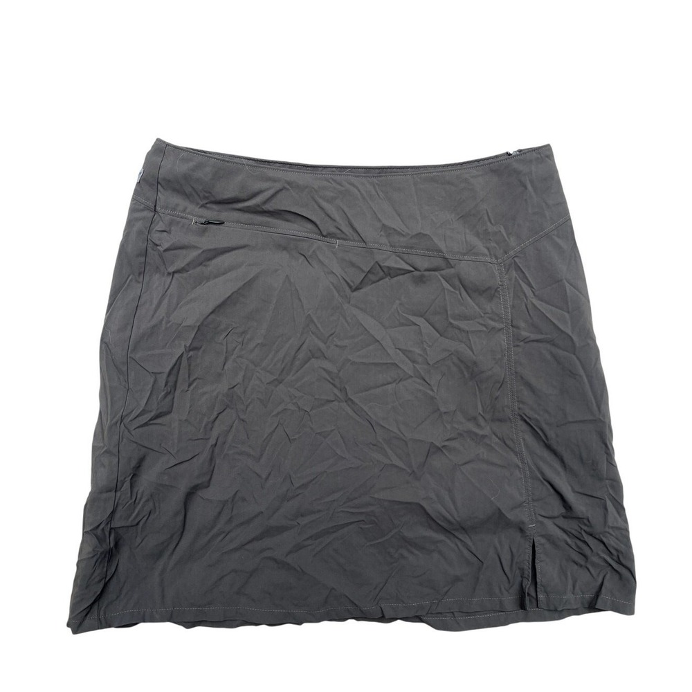 Patagonia Inter-Continental Hideaway Skort Women 8 Gray Hiking Golf 58615